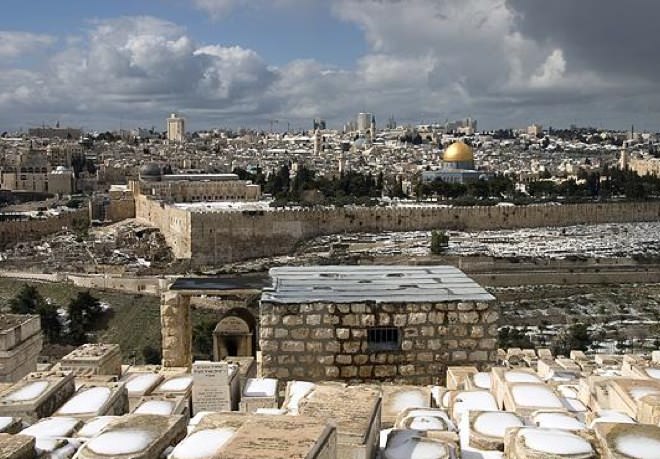 The Old City in White, from the Mount of Olives