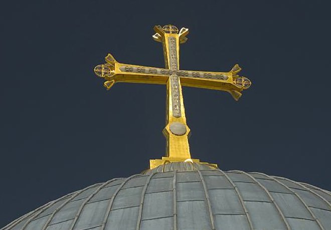 The Cross at the top of the Church The Cross at the top of the Church