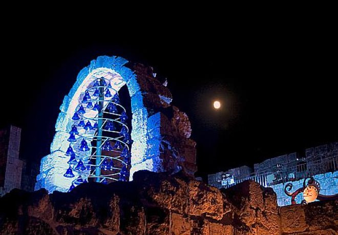 The Tower of David at Nightfall