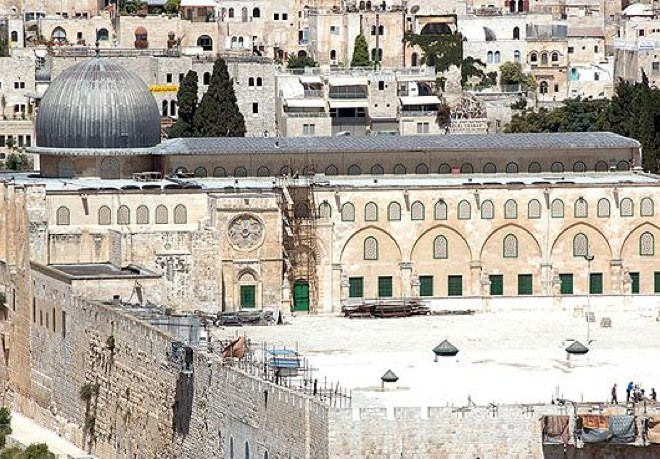 Al-Aqsa Mosque, from the Mount of Olives
