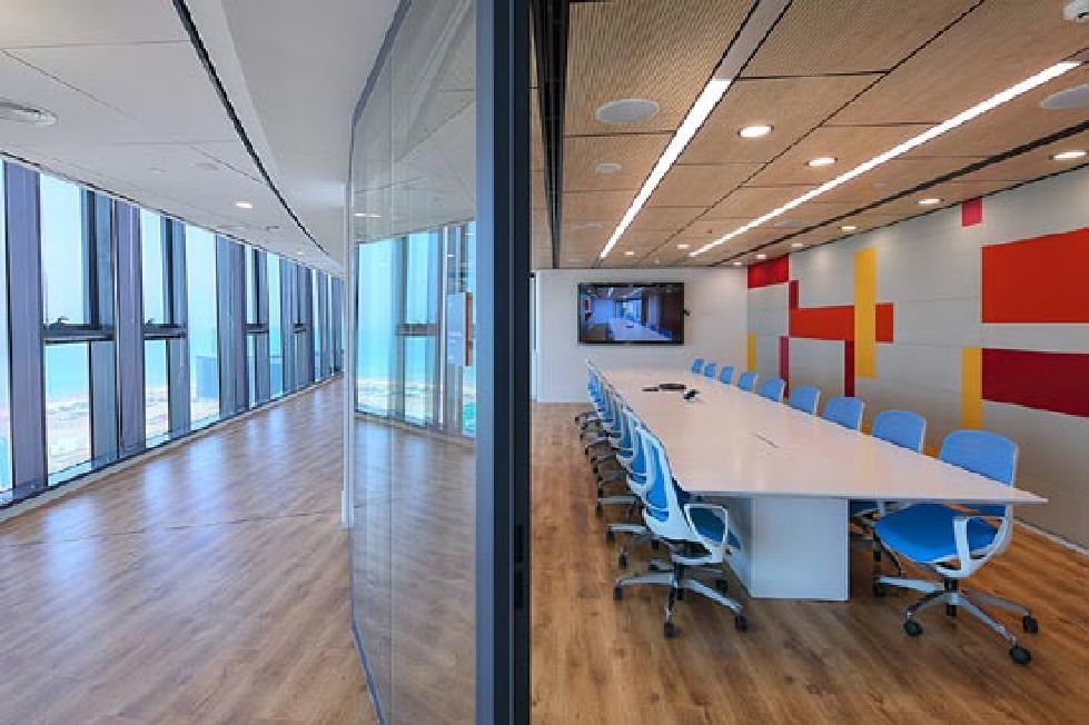משרדי קסלמן PWC - חיפוי קיר משרדי קסלמן PWC - חיפוי קיר