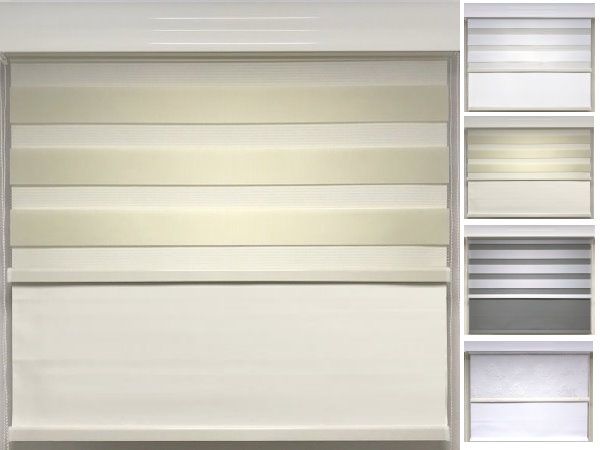 וילון זברה משולב + גלילה האפלה