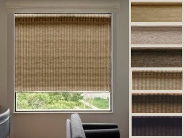 וילונות גלילה נטורל דמוי עץ