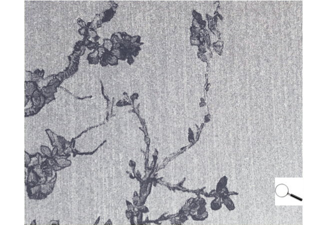 תקריב לדוגמת הטפט