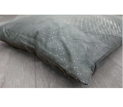 כרית נוי - דגם דמיאן אפור כסף 