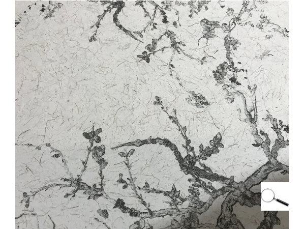 תקריב לדוגמת הטפט