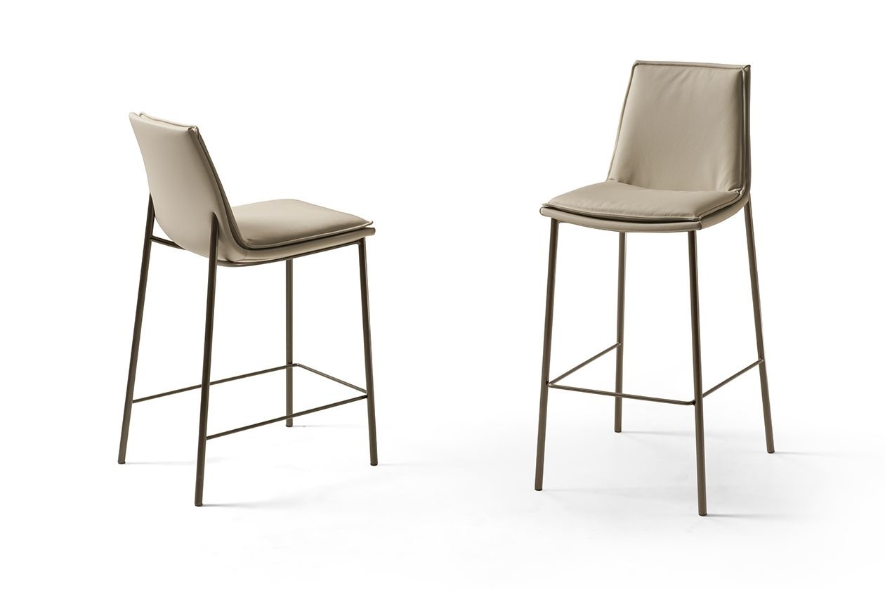  כסא בר EF LAURA STOOL_4 METAL LEGS