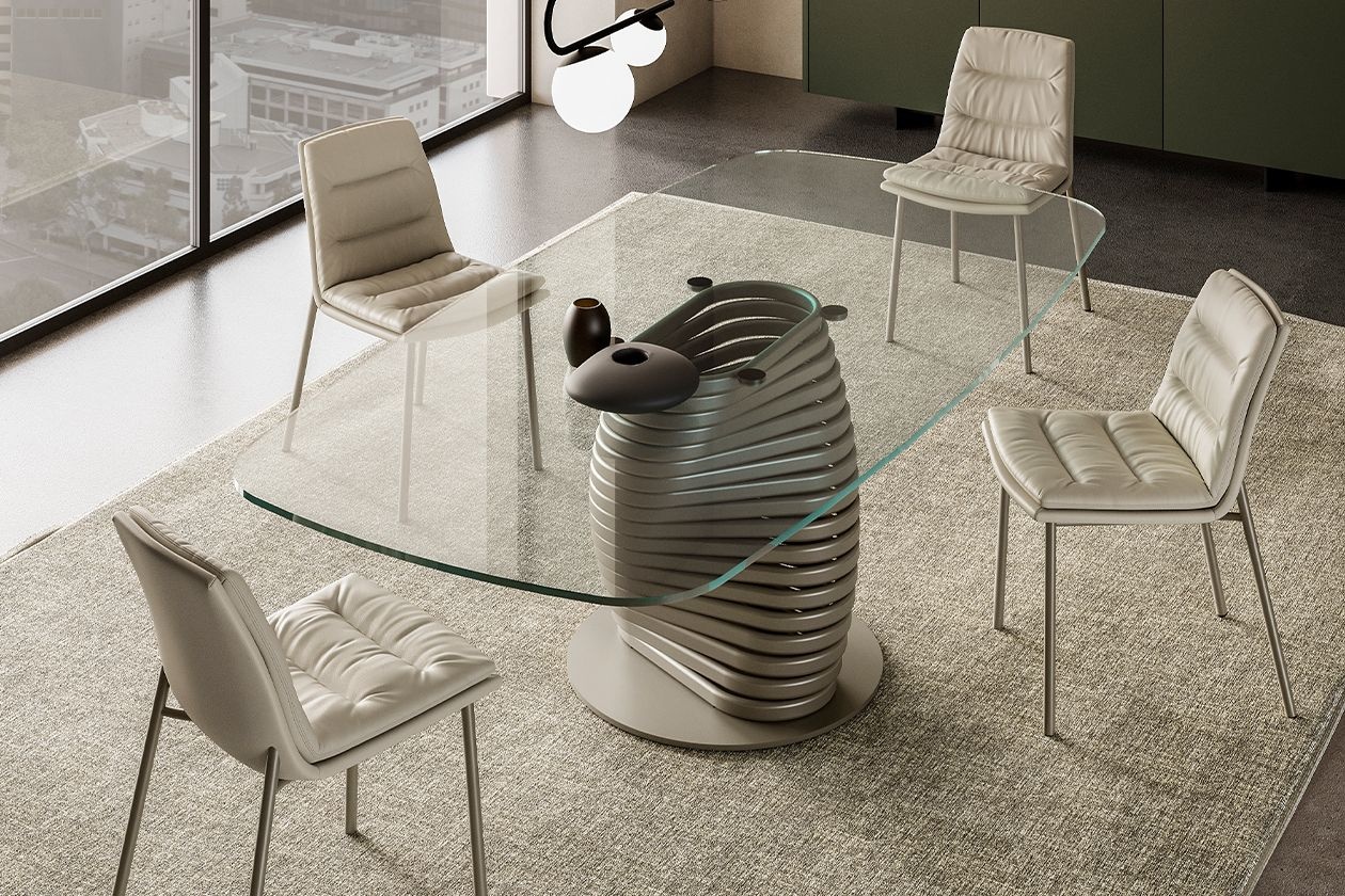  שולחן אוכל EF TOLO GLASS