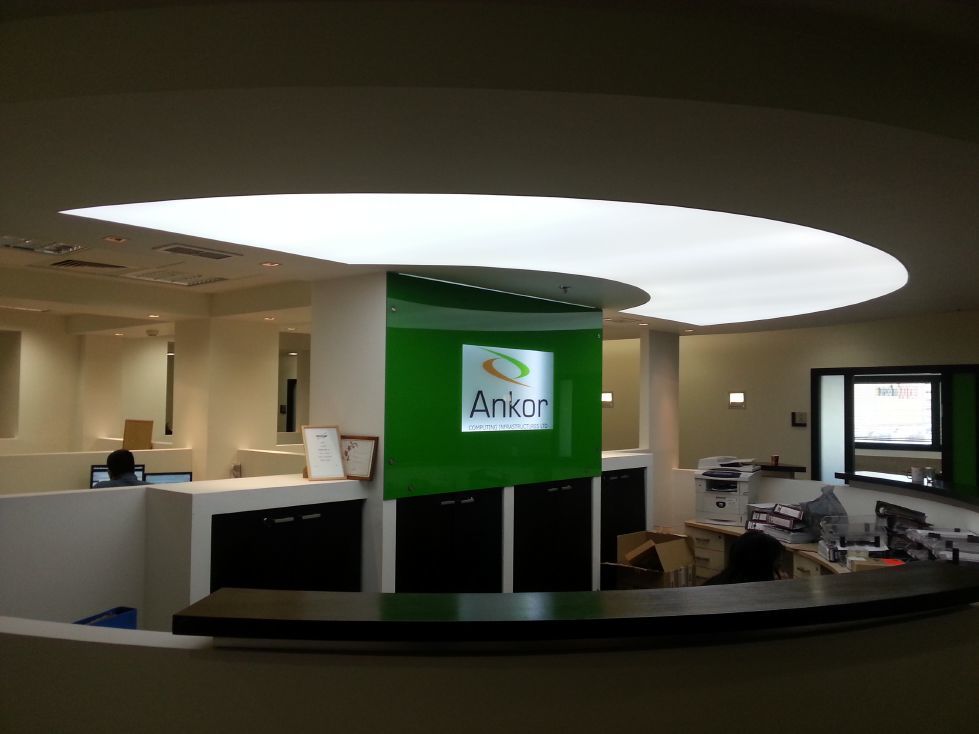 משרדי אנקור בפתח תקווה - תקרה מתוחה מעבירת אור